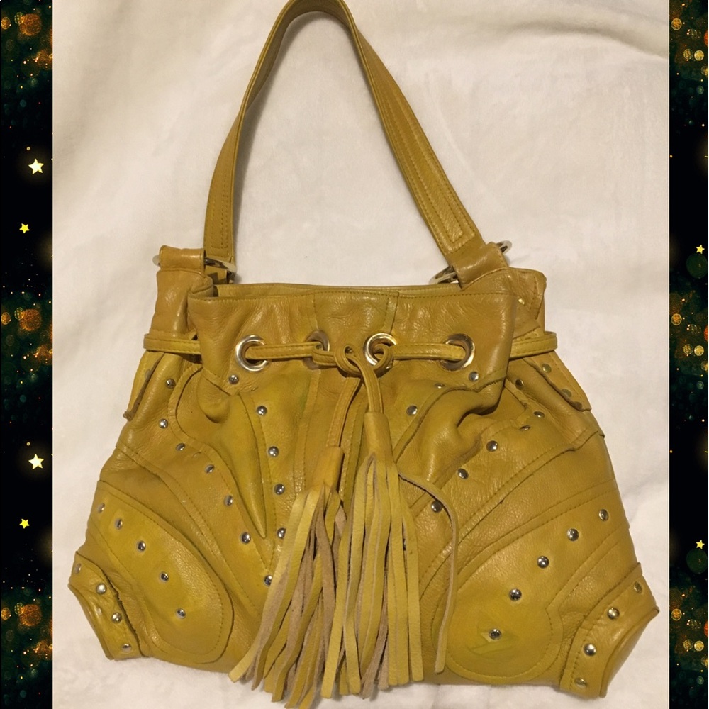 Bulga mustard handbag